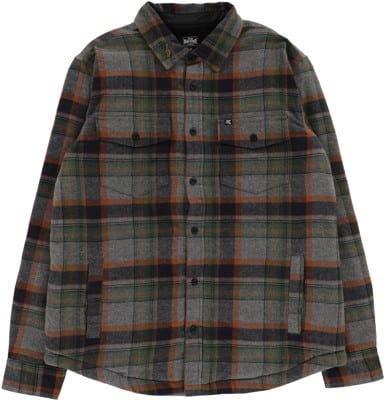 Loser Machine Alcott Sherpa Lined Flannel Shirt - grey/navy - view large
