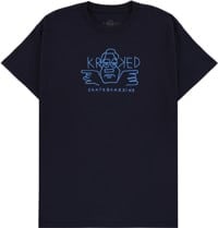 Krooked Arketype Raw T-Shirt - navy/blue