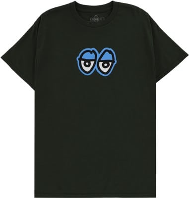 Krooked Eyes LG T-Shirt - forrest green/blue - view large