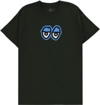 Krooked Eyes LG T-Shirt - forrest green/blue