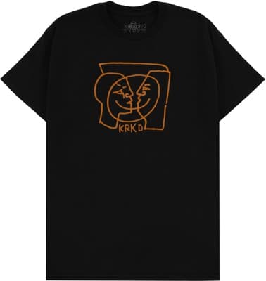 Krooked KRKD Moon Smile T-Shirt - black/british khaki - view large