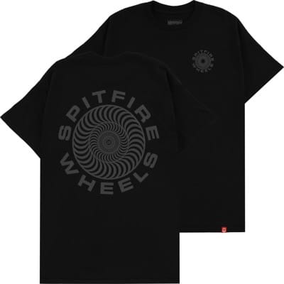 Spitfire Classic 87' Swirl T-Shirt - black/grey prints - view large