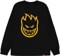 Spitfire Bighead L/S T-Shirt - black/gold print