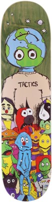 Tactics We Are The World Skateboard Deck - army - view large