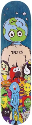 Tactics We Are The World Skateboard Deck - blue - view large