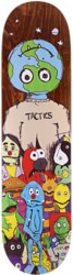 Tactics We Are The World Skateboard Deck - brown