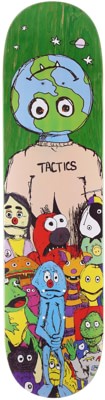 Tactics We Are The World Skateboard Deck - green - view large