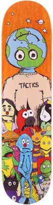 Tactics We Are The World Skateboard Deck - orange - view large