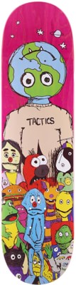 Tactics We Are The World Skateboard Deck - pink - view large