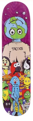 Tactics We Are The World Skateboard Deck - purple - view large