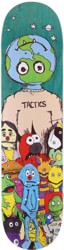 Tactics We Are The World Skateboard Deck - teal