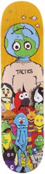 Tactics We Are The World Skateboard Deck - yellow