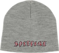 Spitfire Old E Skully Beanie - heather/red/white