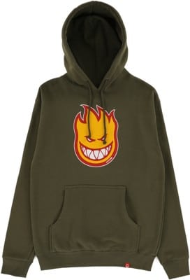 Spitfire Bighead Outline Fill Hoodie - army/gold-red - view large