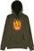 Spitfire Bighead Outline Fill Hoodie - army/gold-red