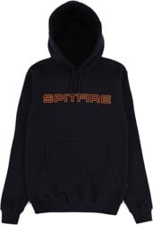 Spitfire Classic 87' Embroidered Hoodie - deep navy/red-gold