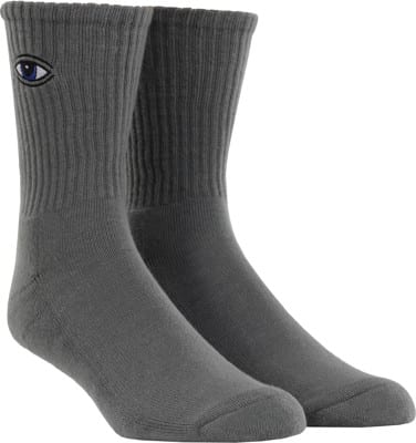 Toy Machine Sect Eye Embroidered Sock - grey - view large