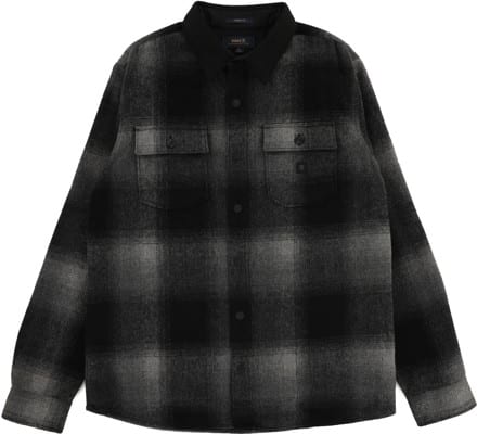Roark Nordsman Flannel Shirt - charcoal/black - view large