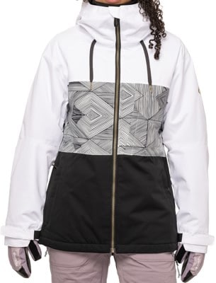 686 Women's Athena Insulated Jacket - white geo colorblock - view large