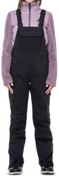 686 Women's Black Magic Bib Insulated Pants (Closeout) - black geo jacquard