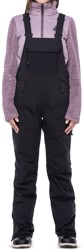 686 Women's Black Magic Bib Insulated Pants - black geo jacquard