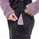 686 Women's Black Magic Bib Insulated Pants - black geo jacquard - zipper detail