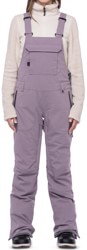 686 Women's Black Magic Bib Insulated Pants - dusty orchid geo jacquard