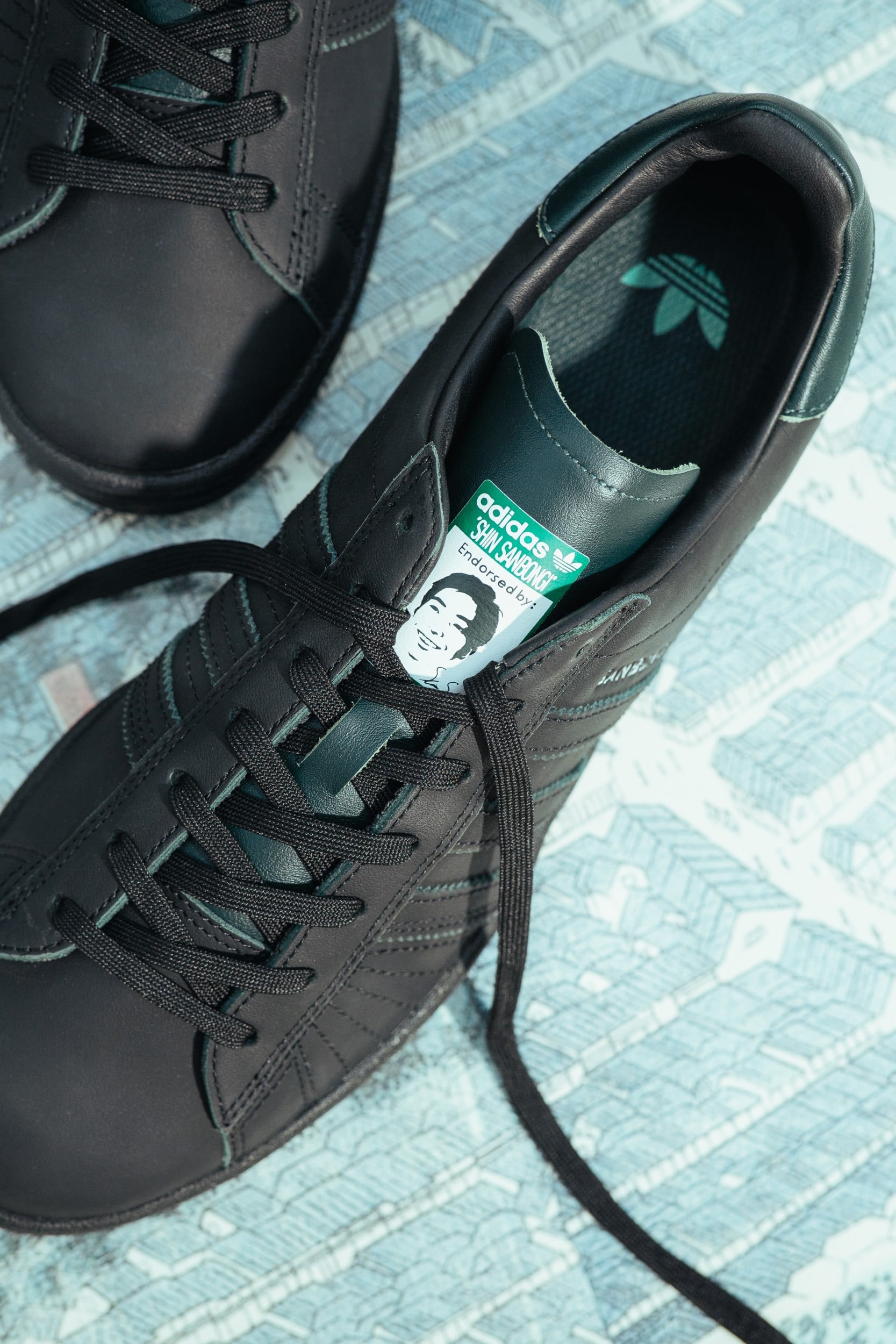 Adidas Campus ADV Skate Shoes - (shin sanbongi) core black/core black/bold green - Free Shipping 