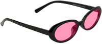 Glassy Stanton Sunglasses - black/pink lens