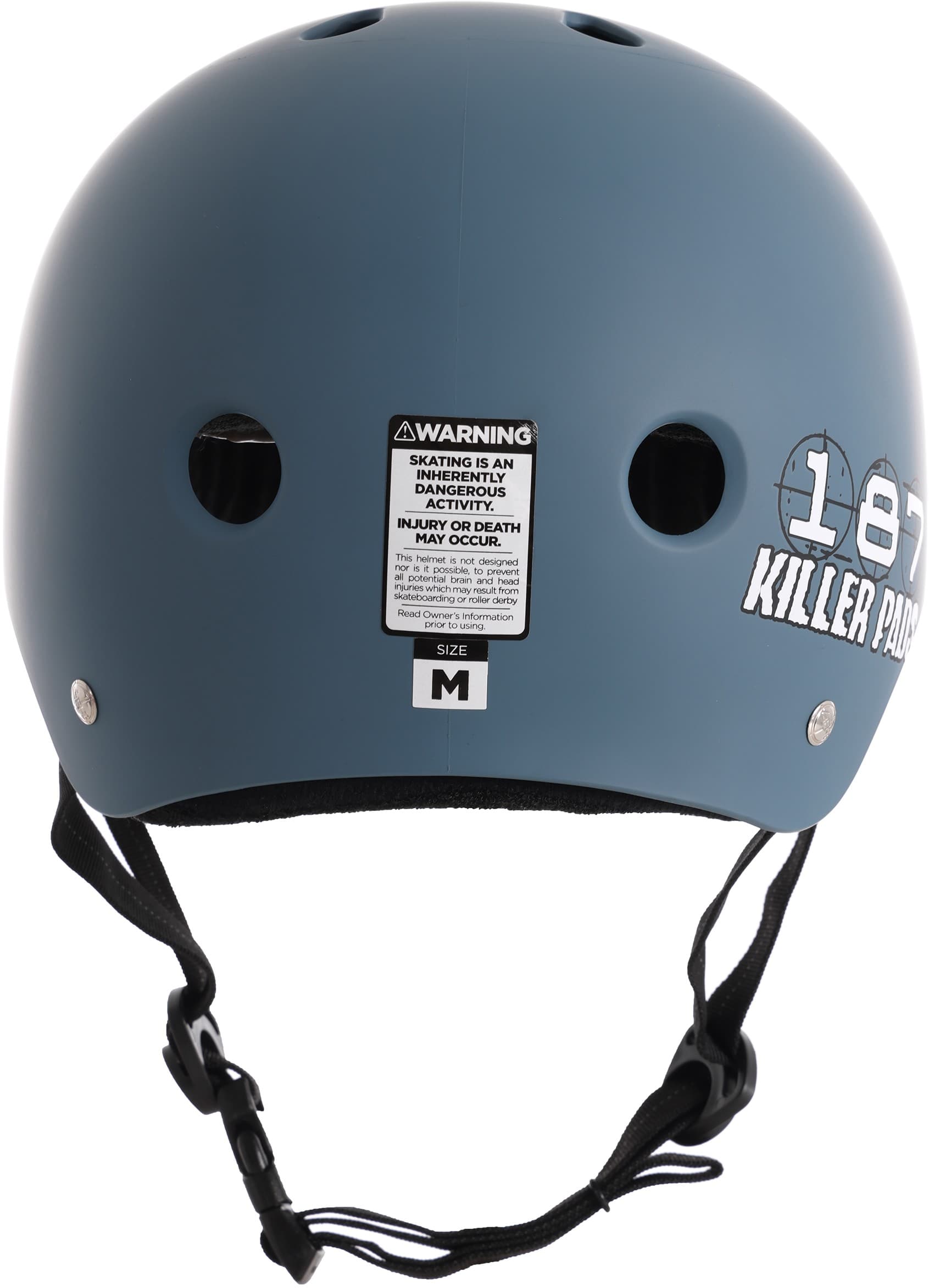 187 Killer Pads Pro Skate Sweatsaver Helmet stone blue Tactics