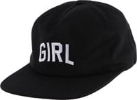 Girl Evolved Arch Snapback Hat - black