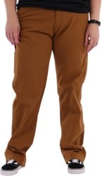 Dickies Women's Contrast Stitch Carpenter Pants - brown duck