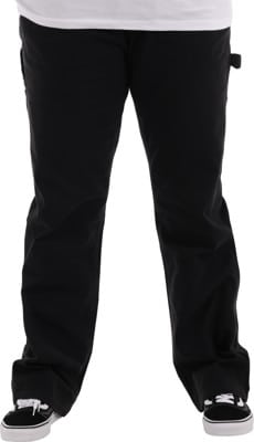 Dickies Women's Relaxed Straight Carpenter Duck Pants - rinsed black - view large
