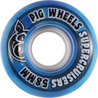 Pig Supercruiser Cruiser Skateboard Wheels - blue swirl (85a)