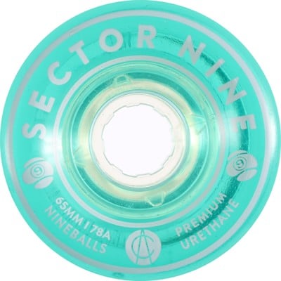 Sector 9 65mm Nineball Longboard Wheels - mint (78a) - view large
