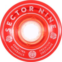 Sector 9 65mm Nineball Longboard Wheels - warm red (78a)
