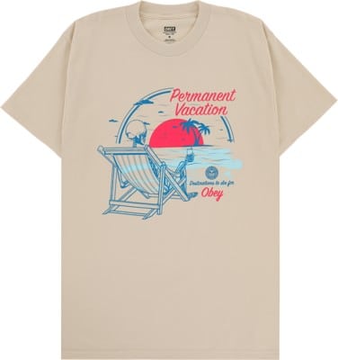 Obey Permanent Vacation T-Shirt - cream - view large