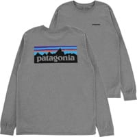 Patagonia P-6 Logo Responsibili-Tee L/S T-shirt - gravel heather