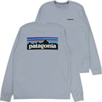 Patagonia P-6 Logo Responsibili-Tee L/S T-shirt - steam blue