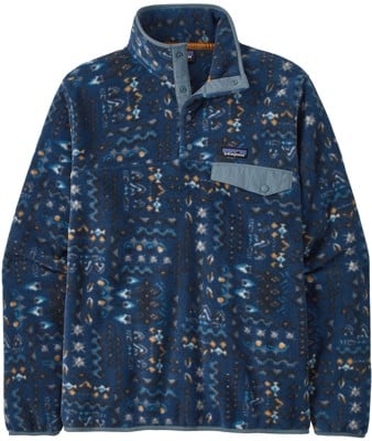 Patagonia Lightweight Synchilla Snap-T Pullover - wandering woods: tidepool blue - view large