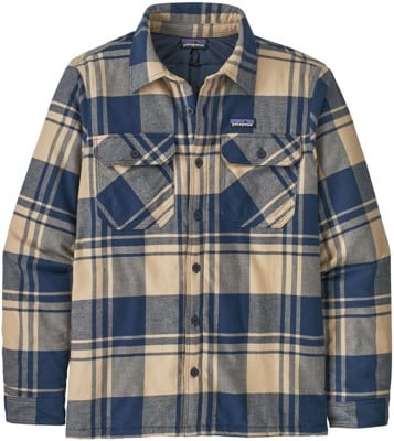 Patagonia Insulated Organic Cotton Fjord Flannel Shirt - live oak: oar tan - view large