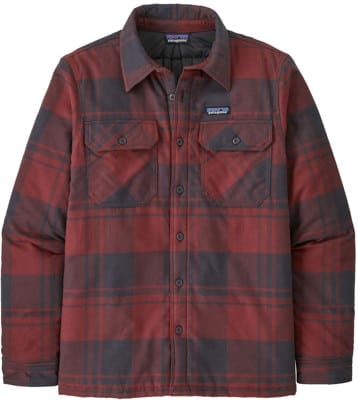 Patagonia Insulated Organic Cotton Fjord Flannel Shirt - live oak: sequoia red - view large