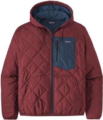 Patagonia Diamond Quilt Bomber Hoody Jacket - sequoia red - view large