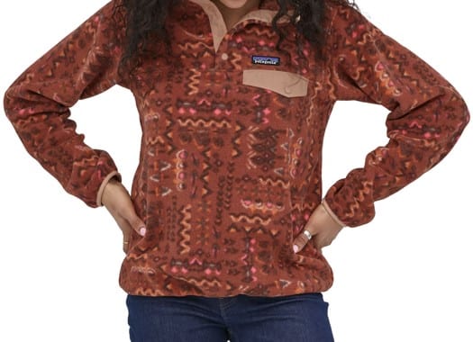 Patagonia Women's Lightweight Synchilla Snap-T Pullover Jacket - wandering woods: sisu brown - view large