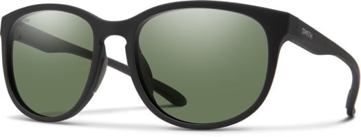 Smith Lake Shasta Polarized Sunglasses - matte black/chromapop gray green polarized lens - view large