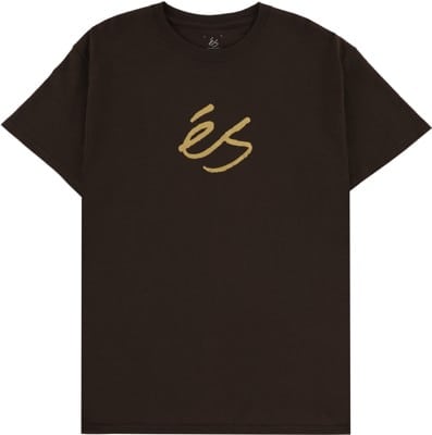 eS Foil Script T-Shirt - brown - view large