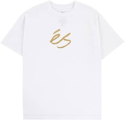 eS Foil Script T-Shirt - white - view large