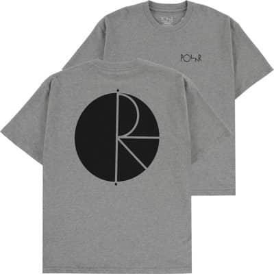 Polar Skate Co. Fill Logo T-Shirt - heather grey/grey - view large