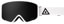 Ashbury Arrow Goggles + Bonus Lens - white triangle/dark smoke lens + yellow lens