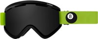 Ashbury Blackbird Goggles + Bonus Lens - 8 ball/dark smoke lens + yellow lens